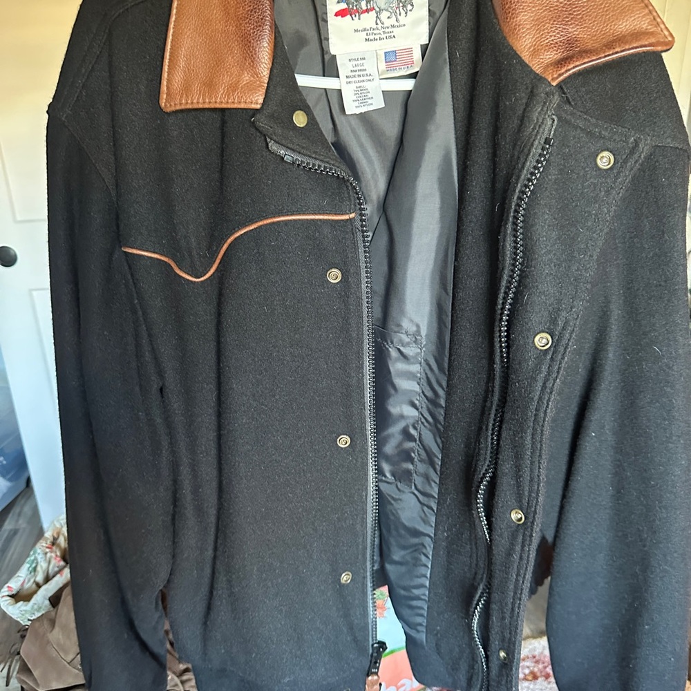 Schaefer Outfitters Wool & Leather Western Jacket – Made in USA